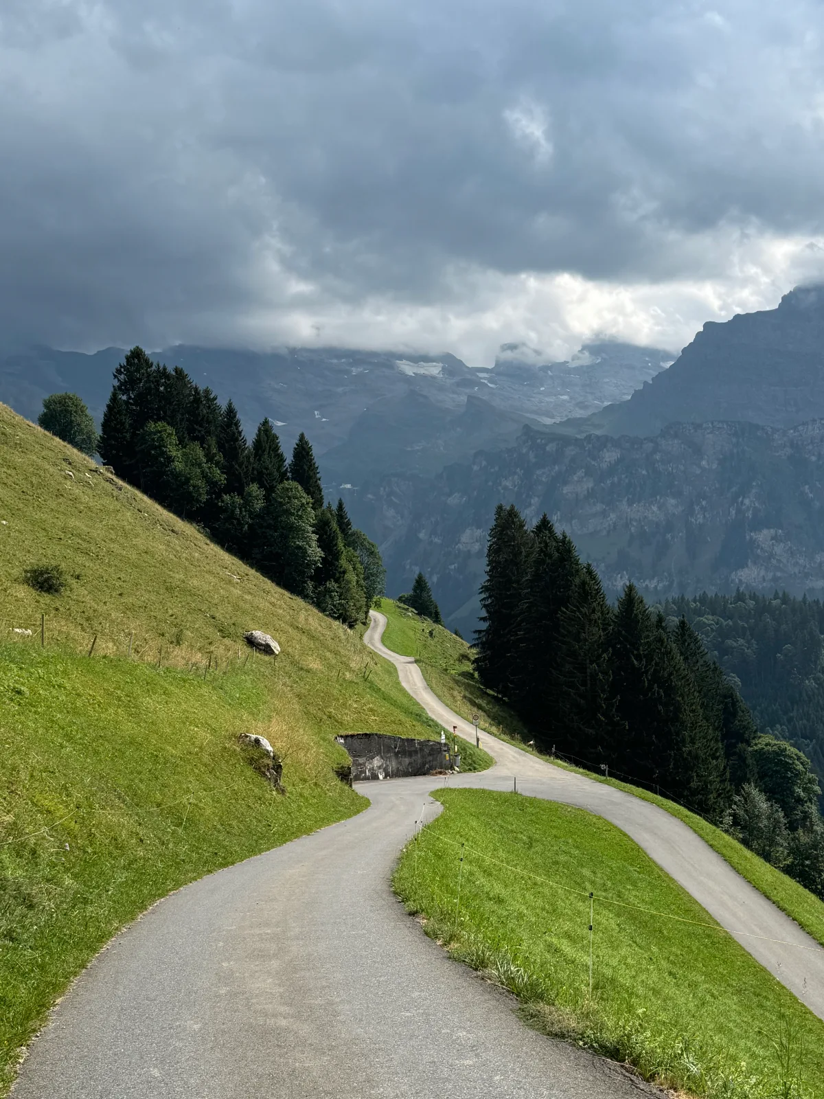Road from Ristis down